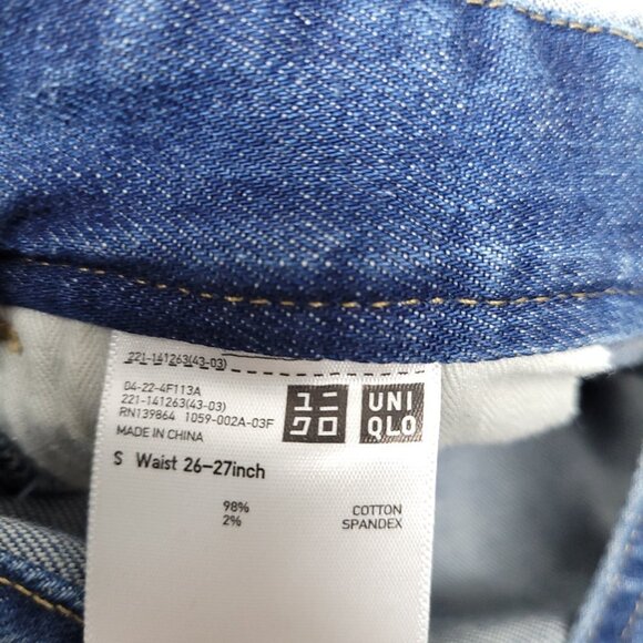 Uniqlo Womens Overall Jumpsuit Size S Blue Midume Wash - Picture 9 of 10